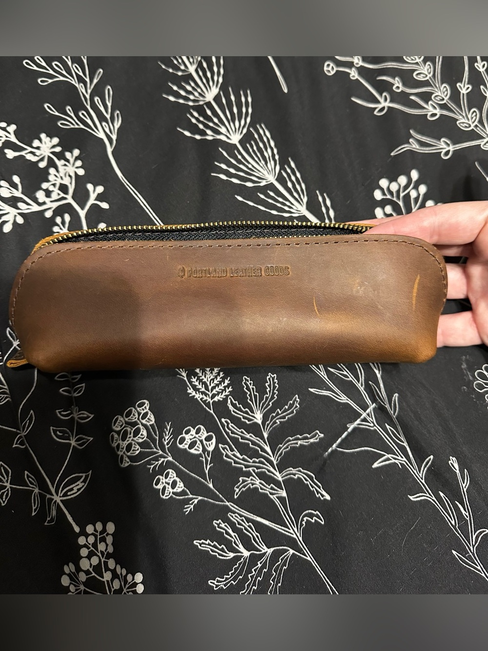Portland Leather sidekick pouch in Canyon